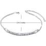 Sterling Silver Engraved Inspirational Adjustable Bracelet “She Believed She Could So She Did” Gift for Her, Women, Friendship (Style 1 White Gold Plated)