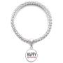 DIYthinker Celebrate April Fools Day Festival Holiday Sliver Bracelet Pendant Jewelry Chain Adjustable Bangle
