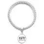 DIYthinker Celebrate April Fools Day Festival Holiday Sliver Bracelet Pendant Jewelry Chain Adjustable Bangle