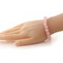 Gem Stone King 10MM Simulated Rose Quartz Round Bead Necklace Bracelet and Earrings Set 20 Inch