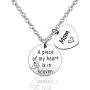Eigso Memorial Jewelry A Piece of My Heart is in Heaven Necklace Sympathy Gift Memorial Keepsake for Loss of Mom Bereavement Gift Remembrance Necklace (Piece of My Heart NL) Eigso Memorial Jewelry A Piece of My Heart is in Heaven Necklace Sympathy Gift Memorial Keepsake for Loss of Mom Bereavement Gift Remembrance Necklace (Piece of My Heart NL)
