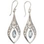 NOVICA Blue Topaz .925 Sterling Silver Dangle Earrings, Blue Teardrops