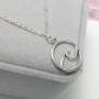 YienDoo Boho Multilayer Silver Ocean Wave Pendant Necklace Chain Dainty Sequins Choker Bohemian Layered Charm Beach Necklace Jewelry for Women and Girls