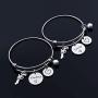 Eigso Thelma and Louise Gift Best Friends Keychain Bracelet Friendship Jewelry Pistol Gun Charm Friendship Gift