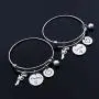 Eigso Thelma and Louise Gift Best Friends Keychain Bracelet Friendship Jewelry Pistol Gun Charm Friendship Gift