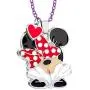 Disney Minnie Mouse, Fashion Necklace with Signature Polka Dot Bow Disney Minnie Mouse, Fashion Necklace with Signature Polka Dot Bow