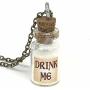 UMBRELLALABORATORY Alice in Wonderland Fairy Glow in The Dark Kawaii Necklace-Drink me