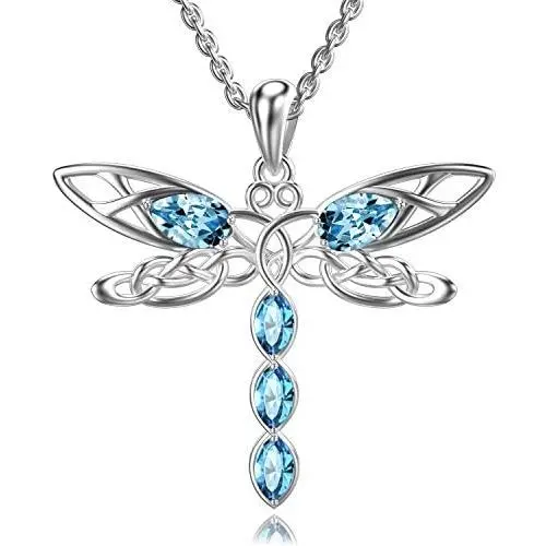 TOUPOP Mothers Day Gifts s925 Sterling Silver Dragonfly Pendant Necklace with Crystal Jewelry Gifts for Mom Mother Women Teen Girls Birthday TOUPOP Mothers Day Gifts s925 Sterling Silver Dragonfly Pendant Necklace with Crystal Jewelry Gifts for Mom Mother Women Teen Girls Birthday