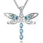 TOUPOP Mothers Day Gifts s925 Sterling Silver Dragonfly Pendant Necklace with Crystal Jewelry Gifts for Mom Mother Women Teen Girls Birthday TOUPOP Mothers Day Gifts s925 Sterling Silver Dragonfly Pendant Necklace with Crystal Jewelry Gifts for Mom Mother Women Teen Girls Birthday