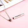 Muyuer Cremation Cylinder Memorial Keepsake Jewelry Stainless Steel urn Pendant Necklace for Ashes