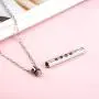Muyuer Cremation Cylinder Memorial Keepsake Jewelry Stainless Steel urn Pendant Necklace for Ashes