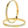 Bodha 24K Fine Two Tone Gold & Silver Plated Traditional Indian Bollywood Designer Bangles for Women (Pack of 4) Bodha 24K Fine Two Tone Gold & Silver Plated Traditional Indian Bollywood Designer Bangles for Women (Pack of 4)