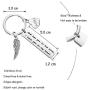 Gzrlyf Memorial Keychain God Has You in His Arm I Have You in My Heart Sympathy Gifts for Loss of Loved One