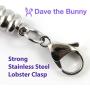 Dave The Bunny Squirrel Bracelet | Stainless Steel Snake Chain Bracelet