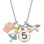 Aesnefe Unicorn CupCupcake Charm Bracelet Birthday Number Necklace with 3rd 4th 5th 6th 7th 8th 9th Birthday Gifts for Girls Kids 2 Packs