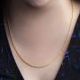 MIA SARINE Sterling Silver 24 Inch Adjustable Chain Necklaces for Women Made in Italy