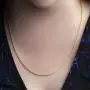 MIA SARINE Sterling Silver 24 Inch Adjustable Chain Necklaces for Women Made in Italy