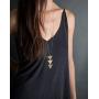 Defiro 2Pcs Y Layer Simple Bar Pendant Necklace Center Long Lariat Chain for Women Jewelry JAKIELAX