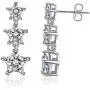 Women Stud Earring 925 Sterling Silver Drop Stud with 18k White Gold Plated 5A Cubic Zirconia Dangle Earring for Women Girls Women Stud Earring 925 Sterling Silver Drop Stud with 18k White Gold Plated 5A Cubic Zirconia Dangle Earring for Women Girls