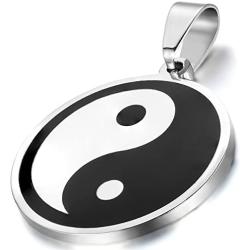Oidea Stainless Steel Mens Womens Vintage YinYang Necklace for Fathers Day Gifts Jewelry,Chain Included