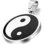Oidea Stainless Steel Mens Womens Vintage YinYang Necklace for Fathers Day Gifts Jewelry,Chain Included