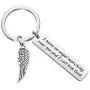 Gzrlyf Dad Memorial Keychain Sympathy Gifts for Loss of Father I Have an Angel Watching Over Me and I Call Him Dad