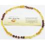 Amber Jewelry Shop Baltic Amber Necklace (Unisex) 13 inches/Certified Genuine Baltic Amber Necklace
