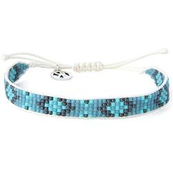 KELITCH Women Pearl Bracelets Wax Rope Wrap Bracelets Miyuki Beads Friendship Jewelry for Summer