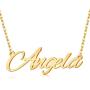 Layered 2 Names Necklace Personalized, Custom Double Chain Choker Necklace 18K Gold Plated Nameplate Charm Pendant for Mother