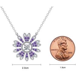 SUES SECRET Sunflower Necklace Crystal Jewelry for Women Girls Pendant with Elegant Box for mom Easter Gifts 2021 for her