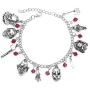 Jason Mask Charm Bracelet Horror Scary Movie Bracelet Ghost Halloween Jewelry Gift Silver