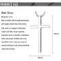 Jewenova Cross Pendant Necklace Engraved Quote Religious Necklace for Men Bible Verse Christian Jewelry