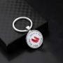 BAUNA Oz Jewelry There’s No Place Like Home Inspirational Keychain for Family Ruby Red Slippers Gfifts for Movie Fans