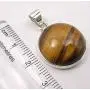 SilverStarJewel Tigers Eye Pendant 1.1'' Solid Sterling Silver Jewelery Gift SilverStarJewel Tigers Eye Pendant 1.1'' Solid Sterling Silver Jewelery Gift