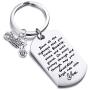 FUSTMW Car Owner Gift Drive Safe Keychain May Your Guardian Angel Ride With You Car Lover Gift