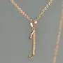 Paialco Jewelry 14K Rose Gold Plating Sterling Silver Initial Alphabet Pendant Necklace 18'' Paialco Jewelry 14K Rose Gold Plating Sterling Silver Initial Alphabet Pendant Necklace 18''