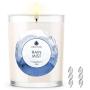 JewelScent Rain Mist Signature 10z Candle and Jewelry with Surprise Earring Inside | Made in USA | Parrafin Free | Natural Soy Blend | ECO Friendly Organic (Earring)