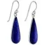 NOVICA Lapis Lazuli Rhodium Plated .925 Sterling Silver Dangle Earrings, Morning Raindrops NOVICA Lapis Lazuli Rhodium Plated .925 Sterling Silver Dangle Earrings, Morning Raindrops