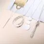 FUNRUN JEWELRY 8PCS Long Pendant Necklace Bar Pearl Knot Tassel Necklace Double Circle Arrow Leaf Y Necklace Set FUNRUN JEWELRY 8PCS Long Pendant Necklace Bar Pearl Knot Tassel Necklace Double Circle Arrow Leaf Y Necklace Set