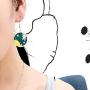 Creative Cute Cartoon Astronaut Stud Earrings for Women Asymmetric Spaceman Star Drop Earrings Hypoallergenic Jewelry