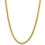 U7 2mm/3mm/6mm/7mm Box Chain Stainless Steel, 18K Gold Plated Flat/Square/Round Rolo Chain Necklace Bracelet Set, Length 18''-32''