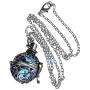 UMBRELLALABORATORY Steampunk FIRE Necklace - Pendant Glow Locket - Great Gifts for Teen Girls, Mother, Father, Little Girls Jewelry