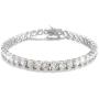 BLICHAIN Tennis Chain Necklace Bracelet 18K Gold Silver Bling Bling Luxury Iced Out Chain 4MM with Cubic Zirconia Stones Hip Hop Jewelry for Men and Women 7inches to 24inches