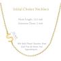 Glimmerst Sideways Initial Necklace, 18K Gold Plated Stainless Steel Mini Letter Choker Necklace Personalized Name Necklace for Women