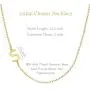 Glimmerst Sideways Initial Necklace, 18K Gold Plated Stainless Steel Mini Letter Choker Necklace Personalized Name Necklace for Women