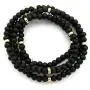 Fashion 21 Jet Black, Brown Tone 6mm 30'' Wooden Bead Metal Connect Ball Bead Necklace Fashion 21 Jet Black, Brown Tone 6mm 30'' Wooden Bead Metal Connect Ball Bead Necklace