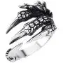 Dragon Claw Ring Retro Punk Exaggerated Snake Ring Ouroboros Ring Adjustable Opening Goth Punk Tentacle Hip-hop Middle Finger for Women Men Jewelry