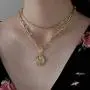 18k Gold Plated Medallion Necklace Coin Pendant Round Circle Disk Minimalist Jewelry for Women Teen Girls 18” 18k Gold Plated Medallion Necklace Coin Pendant Round Circle Disk Minimalist Jewelry for Women Teen Girls 18”
