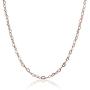Hoops & Loops Sterling Silver Heart Link Chain Necklace, 16 inches 20 inches 24 inches or 30 Inches