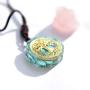 Orgone Pendant Necklace Round Tree of Life Chakra Healing Crystals Stones Necklace Healing Jewelry Men Women